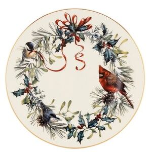 Lenox Winter Greetings Salad Dessert 8" Plate